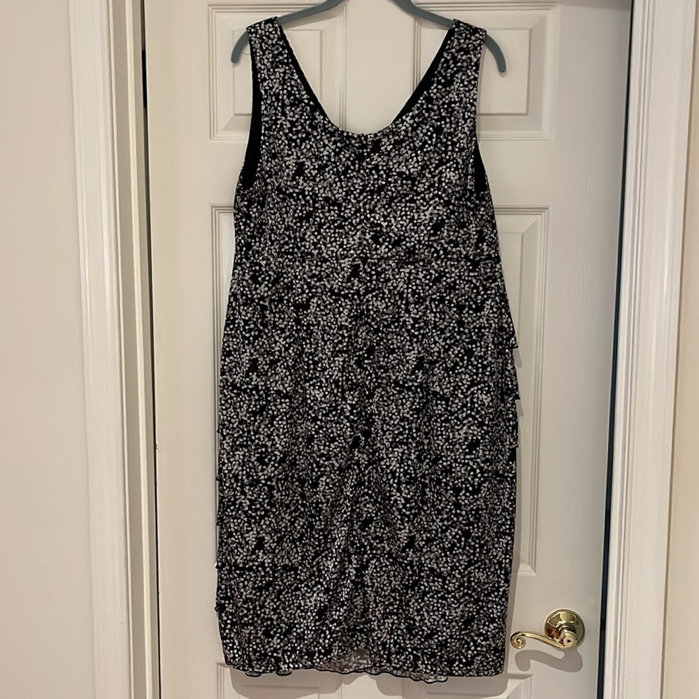 Lane Bryant Black and White Floral Dress - Picture 5 of 6